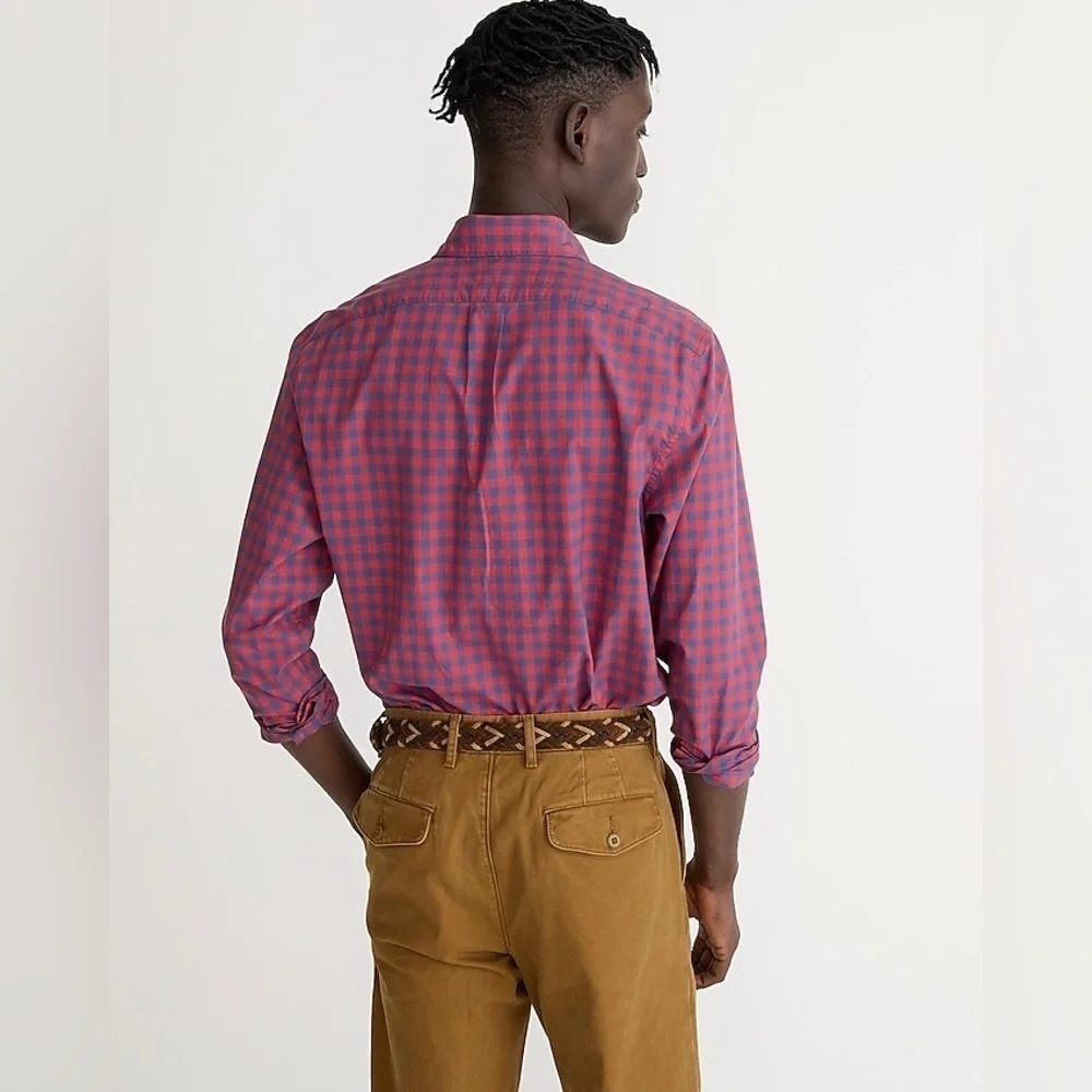 J Crew Secret Wash cotton poplin shirt item BJ705